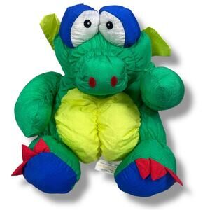 Vintage Prestige Toy Corp‎ Puffalump Style Dragon Dinosaur Plush 80s Stuffed